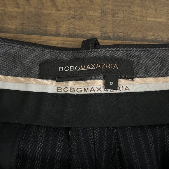BCBGMAXAZRIA Women’s Pinstripe Wool Blend Trousers size 8 - Picture 3 of 10
